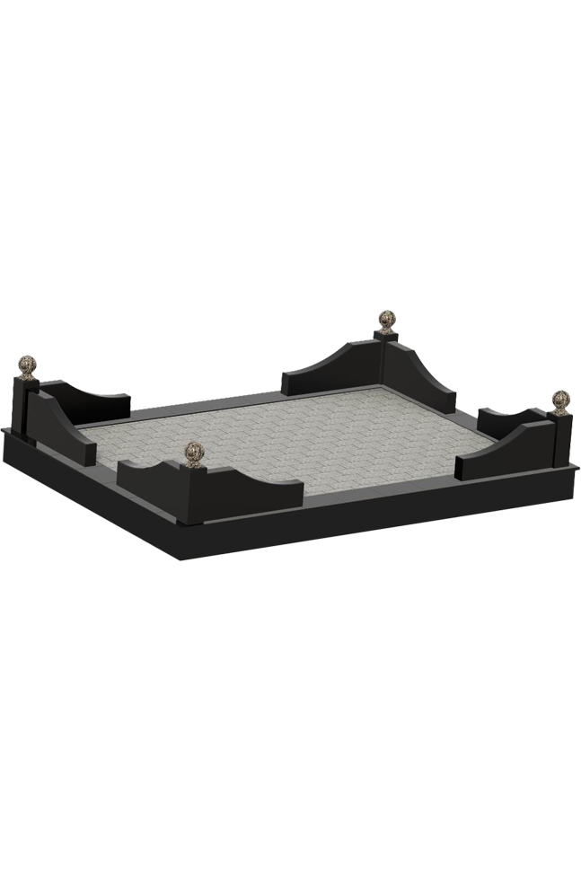 Гранитные оградки, уголки